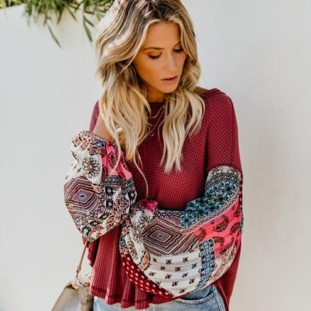 Haight Ashbury Contrast Thermal Top - VICI Top